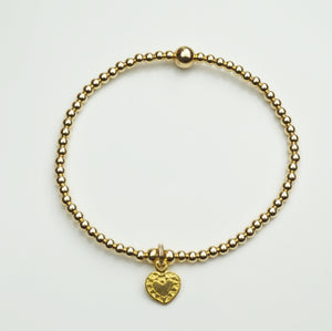 Yellow Gold Heart Bracelet